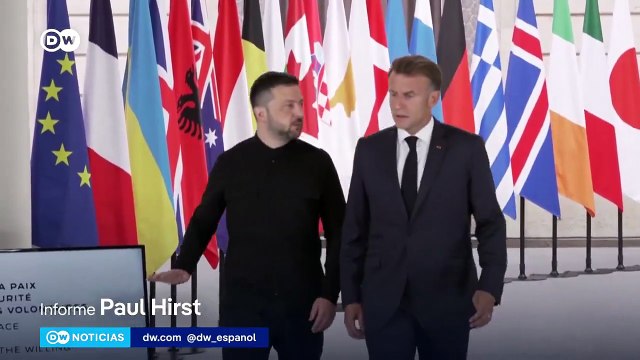 Emmanuel Macron y otros líderes dan garantías de seguridad a Ucrania tras la guerra y aseguran que el apoyo de Estados Unidos se concretará en los próximos días
