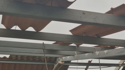 Intenso viento dejó afectaciones en varias residencia en Guararé