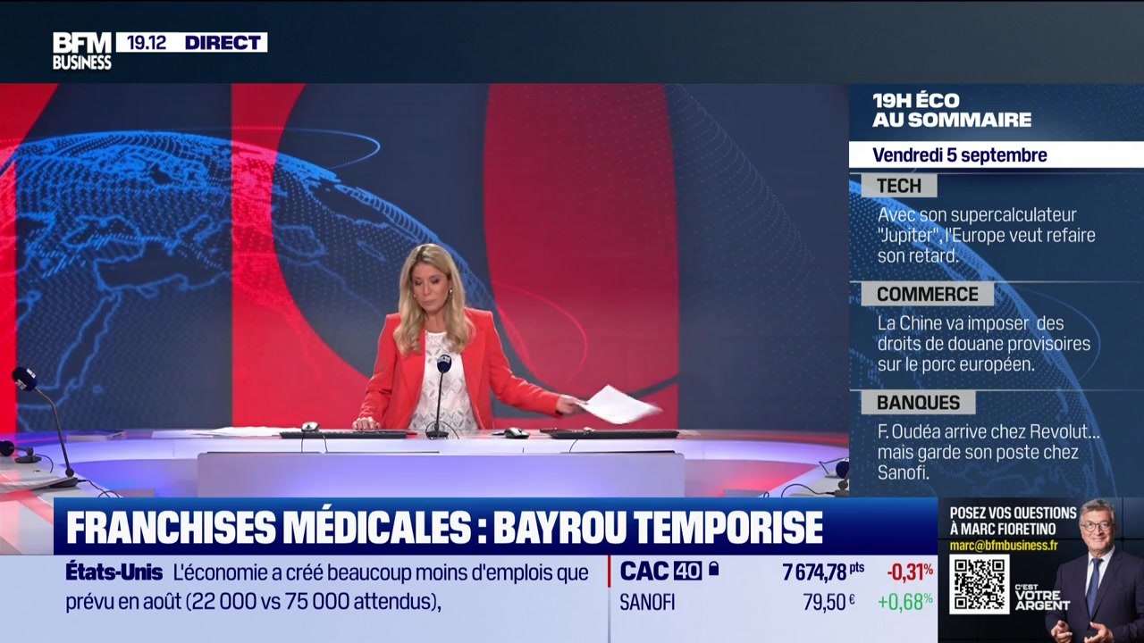 Le 19h Eco - Vendredi 5 septembre