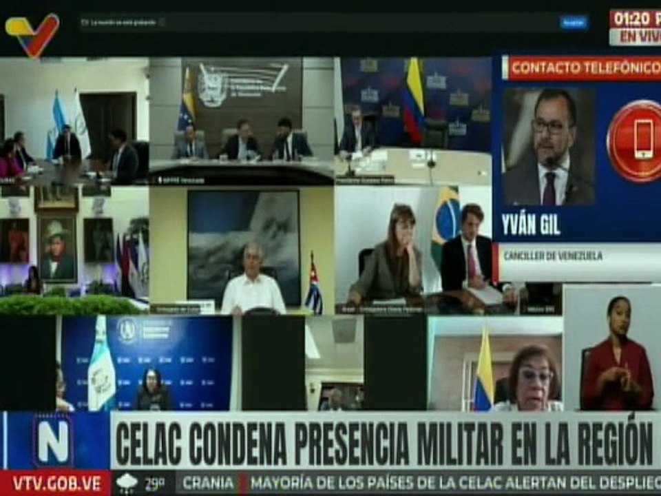 Canciller Gil: No hay nada que demuestre que Venezuela esté involucrada en el tráfico de drogas