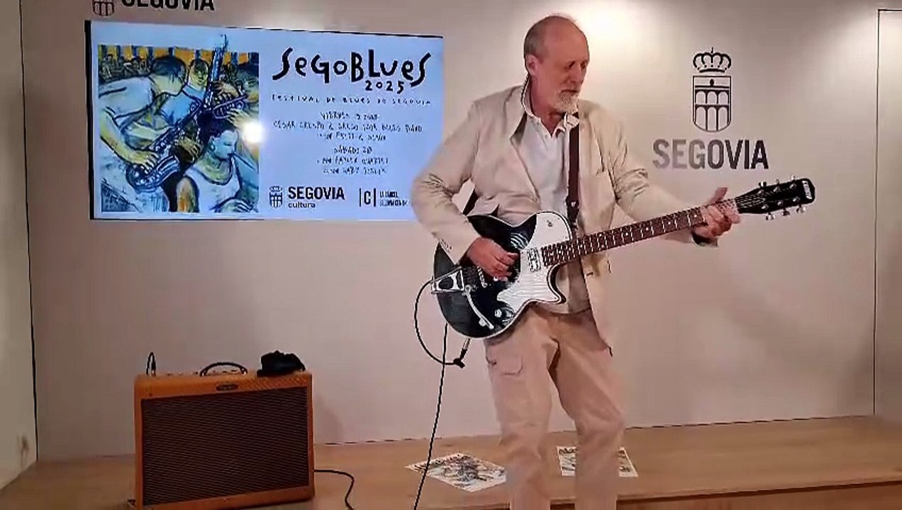 Francisco Simón en la presentación del festival Segoblues 2025