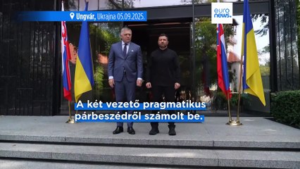 Pragmatikus együttműködésről beszélt első kétoldalú találkozója után Zelenszkij és Fico