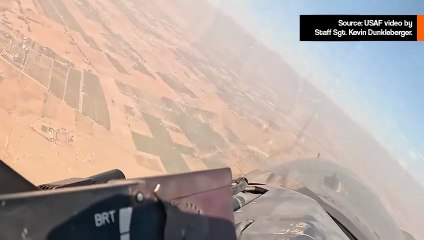 Exclusive F-16 Fighting Falcon cockpit footage during military exercise in Egypt