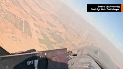 未公開！エジプト軍事演習で捉えたF-16コックピット映像 ✈️