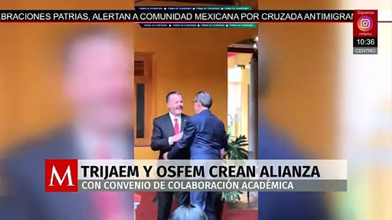 TRIJAEM y OSFEM establecen colaboración académica mediante convenio