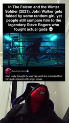 In THE FALCON AND THE WINTER SOLDIER (2021) - John Walker gets folded by some random girl