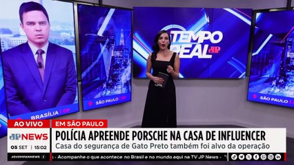 Polícia de SP faz busca e apreensão na casa do influenciador 'Gato Preto' | TEMPO REAL