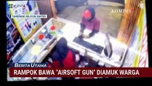 Aksi Perampokan Bawa Airsoft Gun di Kios Pulsa Tangsel Terekam CCTV, Pelaku Diamuk Warga