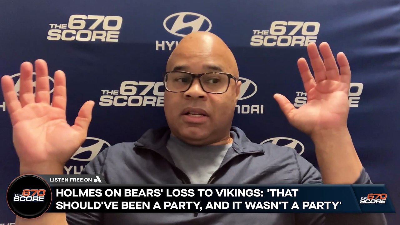 Holmes on Bears' loss to Vikings: 'It should've been a party, and it wasn't a party'