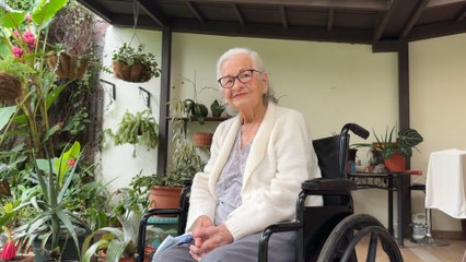 mqn-Doña Lety: la centenaria de Montes de Oca que convirtió su casa en un jardín de vida-100925