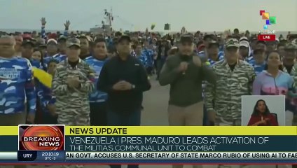 Venezuela Pres. Maduro reviews fighting force on State of Falcon