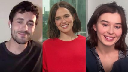 Zoey Deutch, Jonah Hauer-King & Ruby Cruz Talk Chemistry & Aftermath of 'The Threesome' | THR News Video