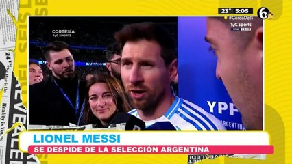 Lionel Messi se despide de la selección de Argentina