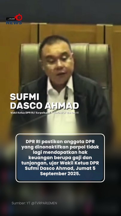 DPR Tegaskan Anggota yang Dinonaktifkan Parpol Tak Lagi Terima Gaji dan Tunjangan