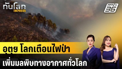 องค์การอุตุนิยมวิทยาโลกเตือนไฟป่าเพิ่มมลพิษอากาศทั่วโลก | ทันโลก EXPRESS | 6 ก.ย. 68