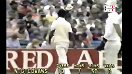 Winston Davis 77 off 146 Balls 180 Mins 10 Fours 1 Six vs England 4th Test Manchester in July 1984