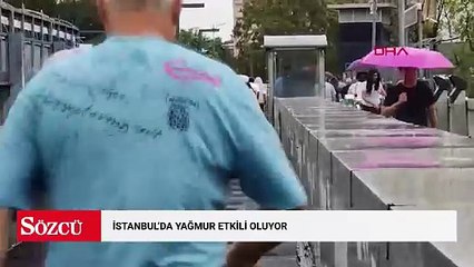 İstanbul'da yağmur etkili oluyor
