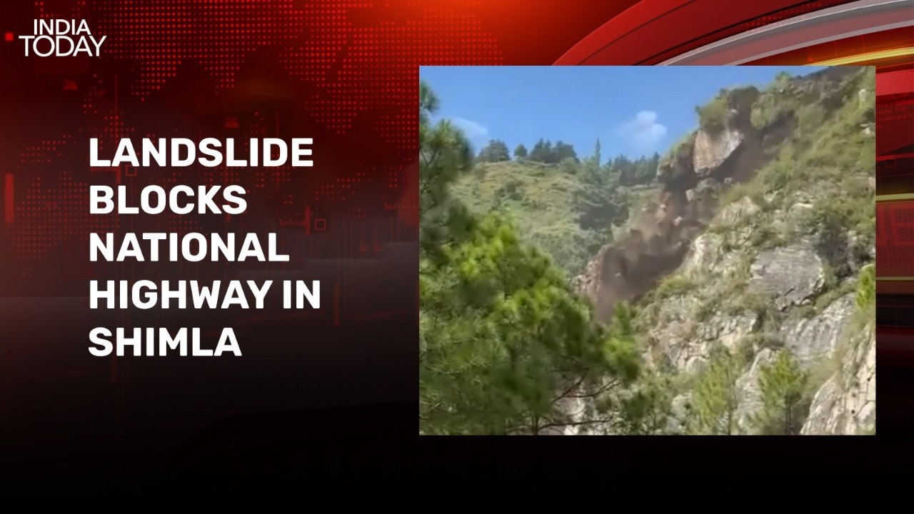 Video: Massive landslide in Himachal Pradesh's Shimla, national highway blocked
