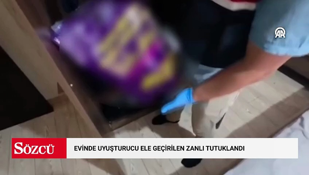 Evinde uyuşturucu ele geçirilen zanlı tutuklandı