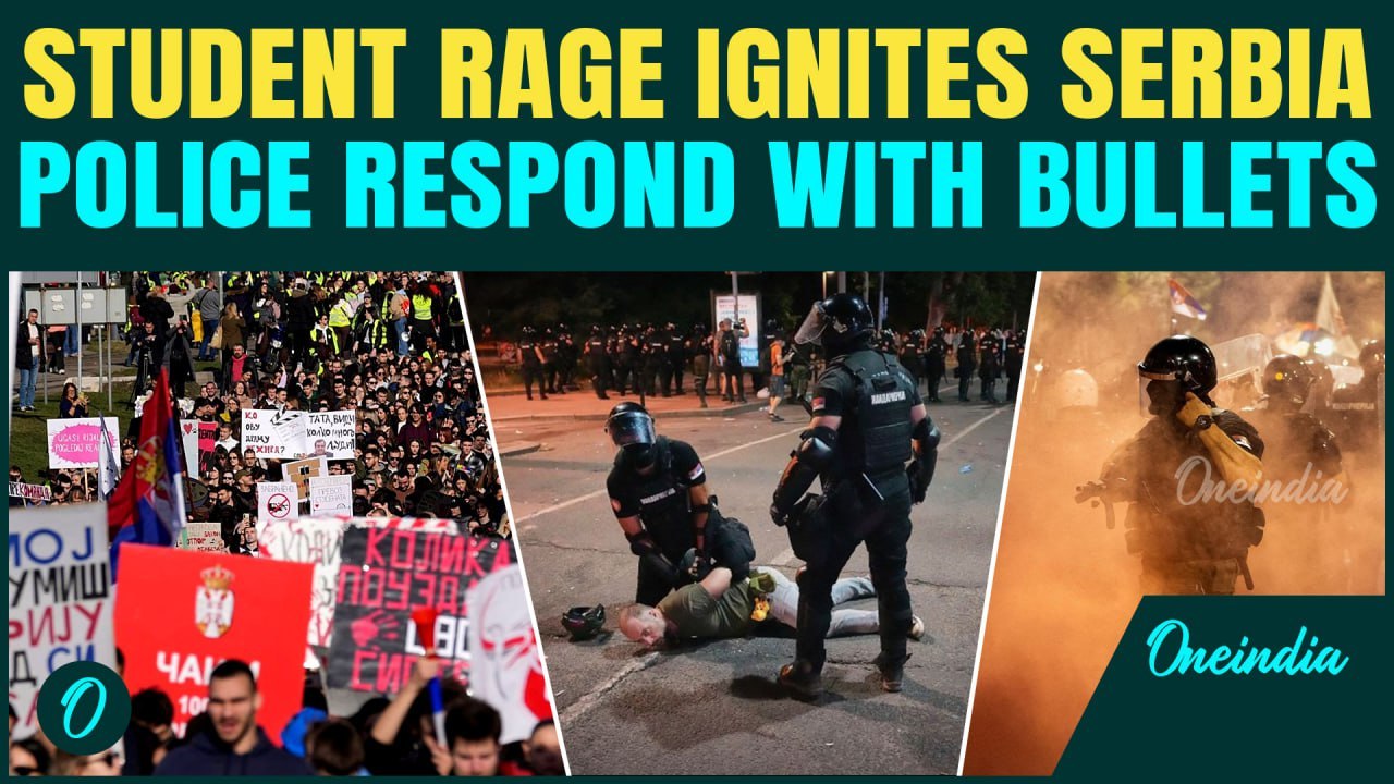 Massive Student Uprising In Serbia: Student Riots Rock Novi Sad | Police Fire Bullets, Tear Gas