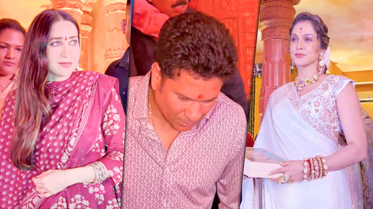 Ganpati Darshan: Sachin Tendulkar, Karisma Kapoor & Isha Kapoor Seek Blessings | Ashish Shelar