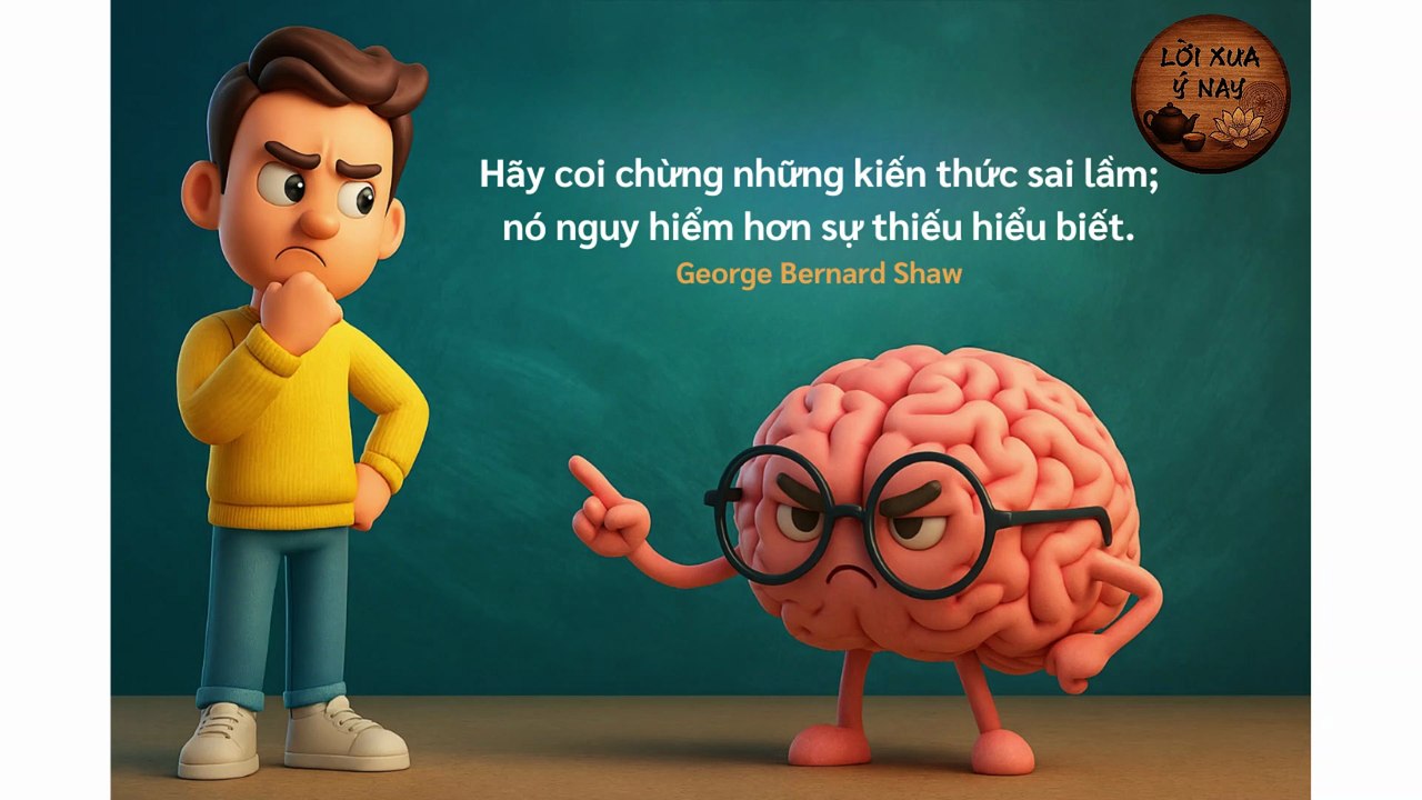 "Hãy coi chừng những kiến thức sai lầm; nó nguy hiểm hơn sự thiếu hiểu biết" - George Bernard Shaw