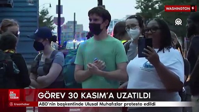 ABD’nin başkentinde Ulusal Muhafızlar protesto edildi