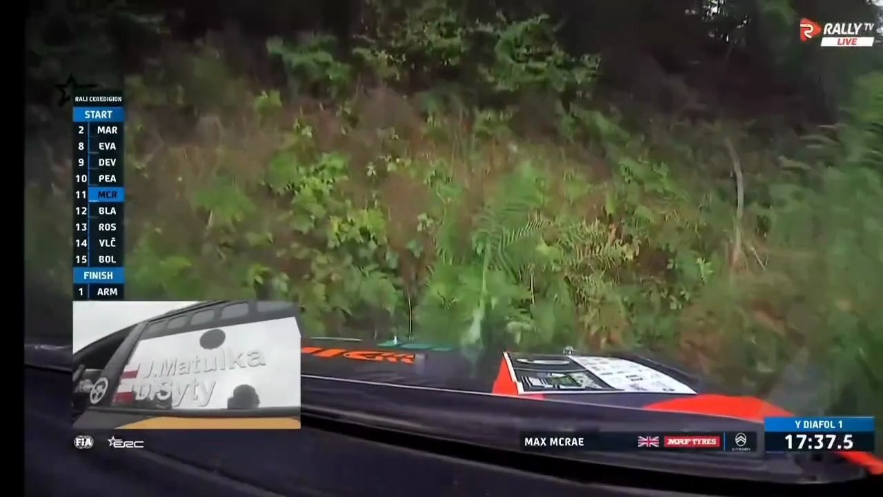 ERC 2025 Ceredigion ES3 Corner Fail Off