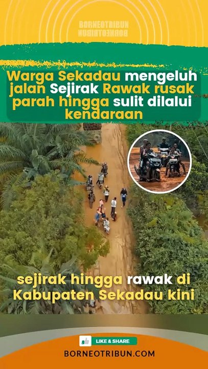 Warga berharap jalan Sejirak Rawak segera diperbaiki agar anak anak bisa sekolah nyaman