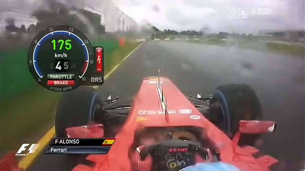 F1 – Fernando Alonso (Ferrari V8) Onboard – Australia 2013
