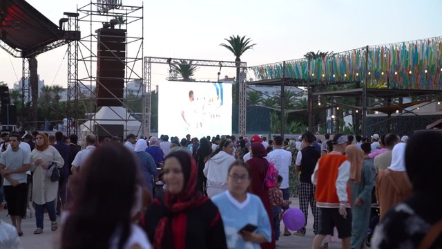 Los aficionados celebran en Casablanca la clasificación de Marruecos para el Mundial de 2026