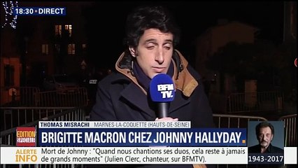 Johnny Hallyday – 6 décembre 2017 | BFMTV 18h30 : Brigitte Macron quitte la résidence