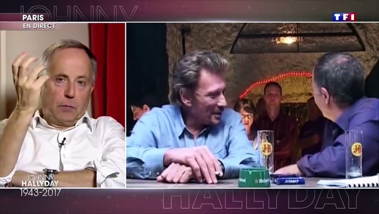 Johnny Hallyday – JT 20h TF1 (06/12/2017) : Fabrice Luchini rend hommage et évoque leur collaboration