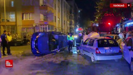 Tekirdağ’da alkollü sürücüler kazaya neden oldu