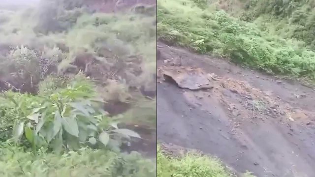Massive Landslide Hits Himachal Pradesh's Chaukar Village, Five Houses at Risk