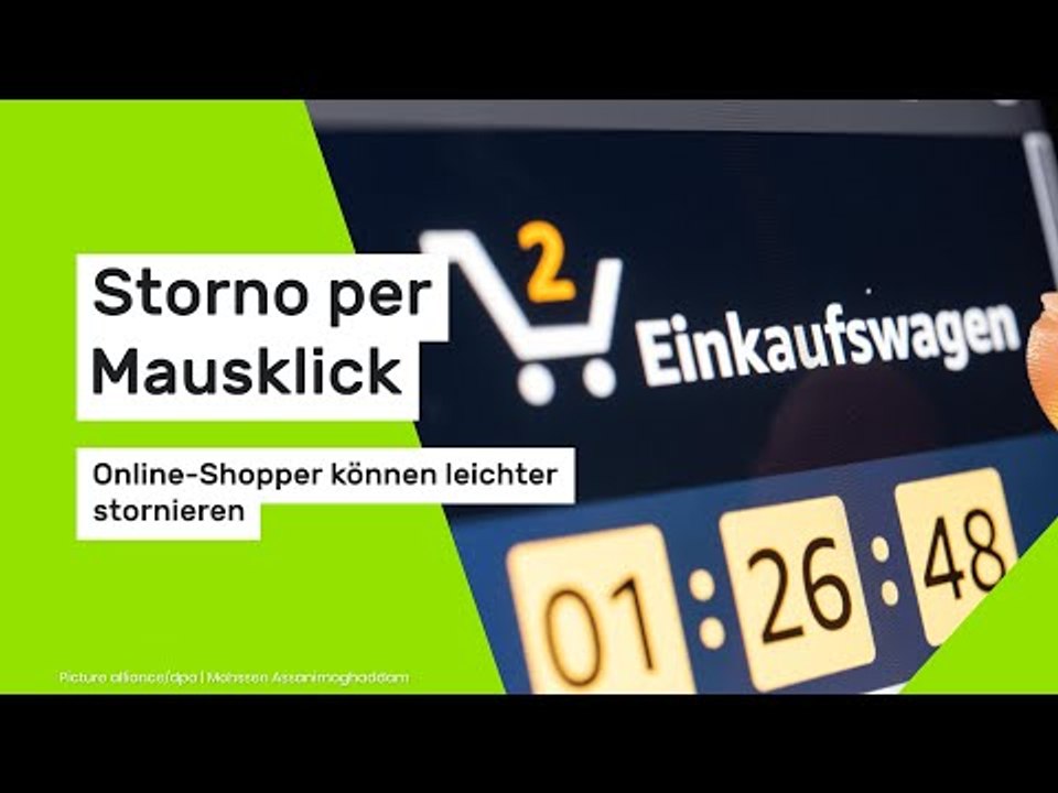 Storno per Mausklick: Neues Gesetz ermöglicht Online-Shoppern einfacheren Widerruf