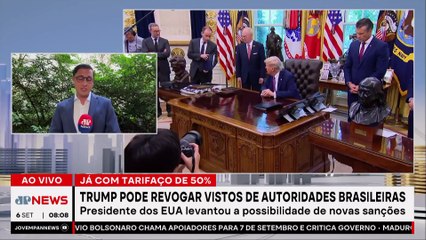 Donald Trump avalia novas sanções contra Brasil e pode revogar vistos de autoridades
