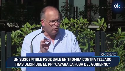 Un susceptible PSOE sale en tromba contra Tellado tras decir que el PP "cavará la fosa del Gobierno"