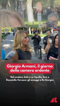 Dal sindaco Sala a Jo Squillo, fino a Donatella Versace: gli omaggi a Giorgio Armani