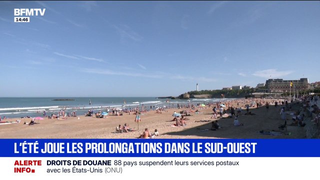 Souvent, on a une belle arrière-saison au mois de septembre , les vacanciers profitent encore de l'été dans le Sud-Ouest