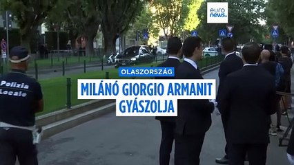 Sokan vesznek végső búcsút Giorgio Armanitól Milánóban