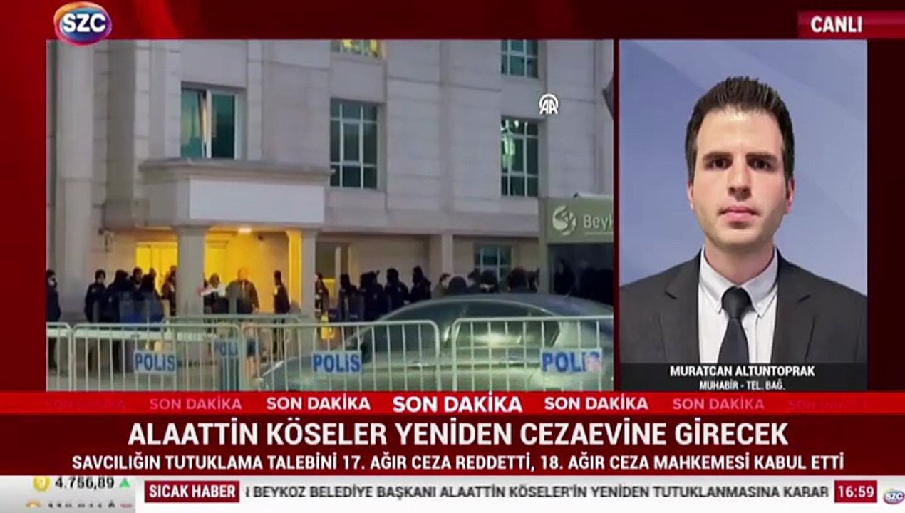 Beykoz Belediye Başkanı Alaattin Köseler yeniden cezaevine giriyor!