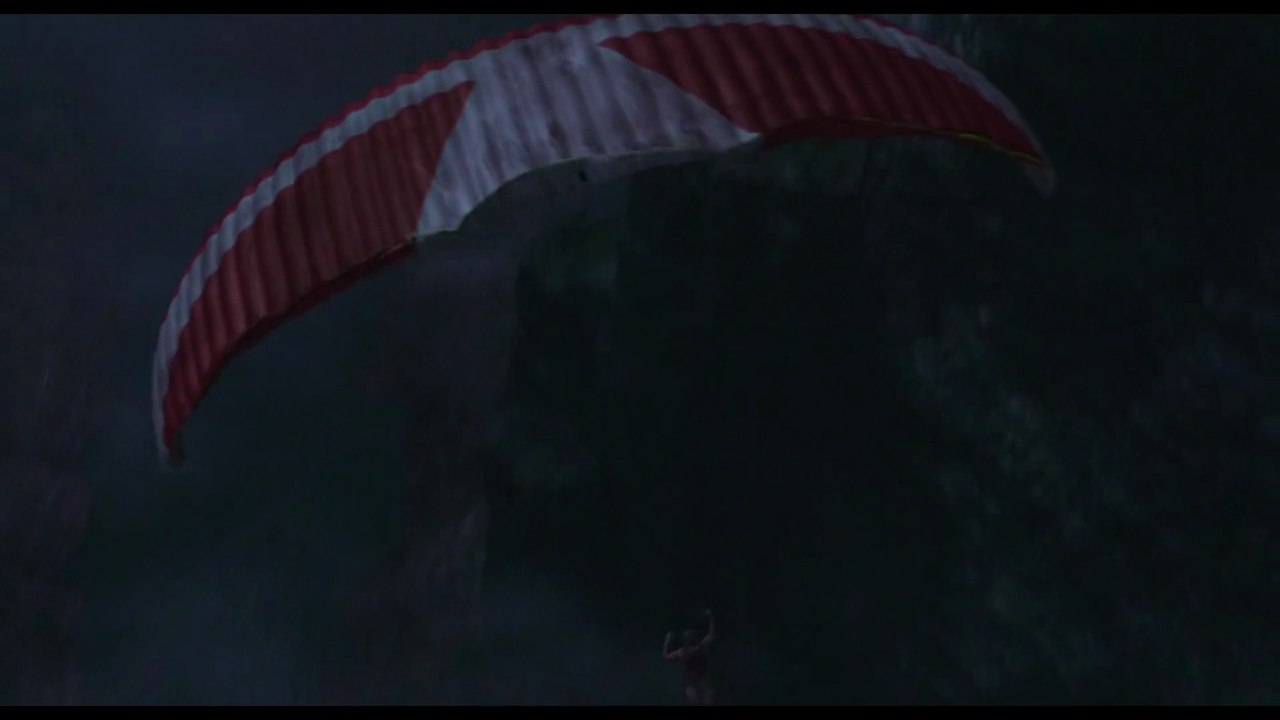 Jurassic Park 3 - Billy paraglides