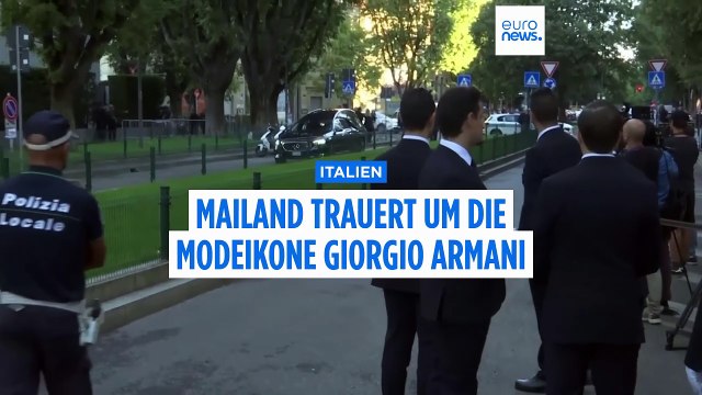 Letzter Abschied von Giorgio Armani: Hunderte trauern in Mailand