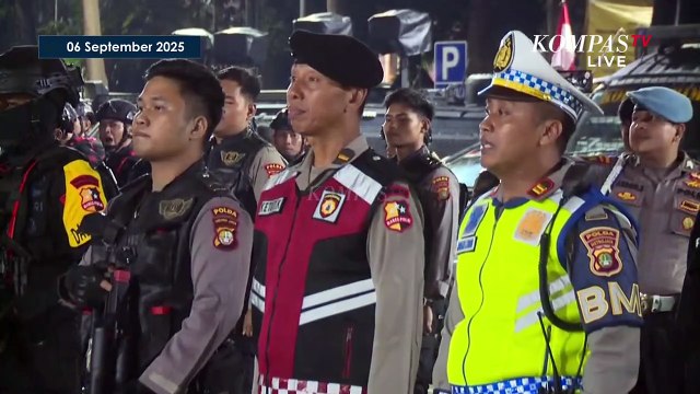 Terbaru! Iring-iringan Patroli Malam Skala Besar Polda Metro Jaya, Pantau Situasi Jakarta Pascademo