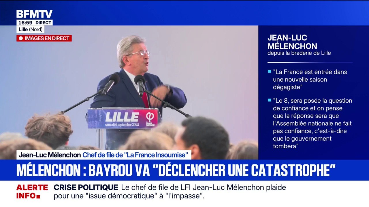 Budget 2026: "Non, la dette n'est pas une catastrophe [...] cette dette a servi à payer des biens durables ", explique Jean-Luc Mélenchon, chef de file LFI