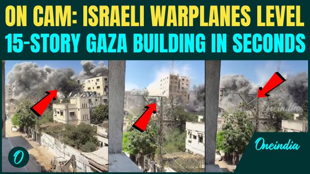 IDF Gaza Takeover BREAKING: Israeli Jets Hit 15-Story Gaza Tower in Second Strike | SHOCKING VIDEO