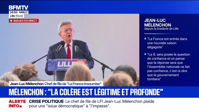 Nous avons déposé une motion de destitution à l'encontre d'Emmanuel Macron, annonce Jean-Luc Mélenchon