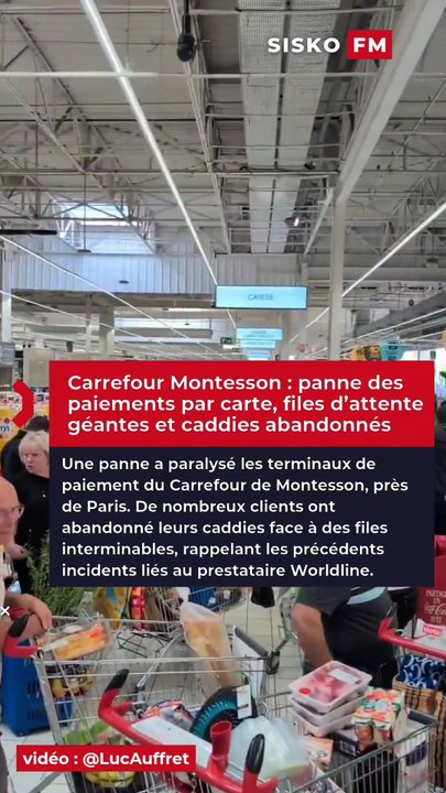 🚨🛒 FLASH INFO | Carrefour Montesson paralysé : une panne carte bancaire provoque d’énormes files d’attente 😱💳 Des caddies abandonnés partout dans le magasin près de Paris…   🎥 Luc Auffret