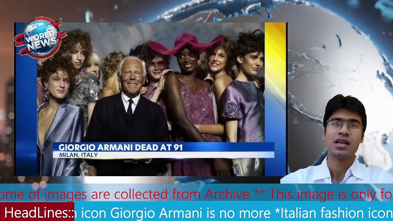 Italian fashion icon Giorgio Armani is no more MHM NEWS